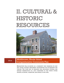 Ii. Cultural & Historic Resources