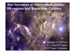 Star Formation at Intermediate Scales: HII Regions and Super-Star Clusters