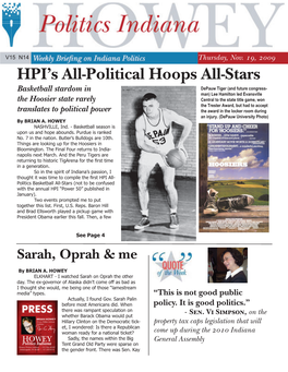 HPI's All-Political Hoops All-Stars