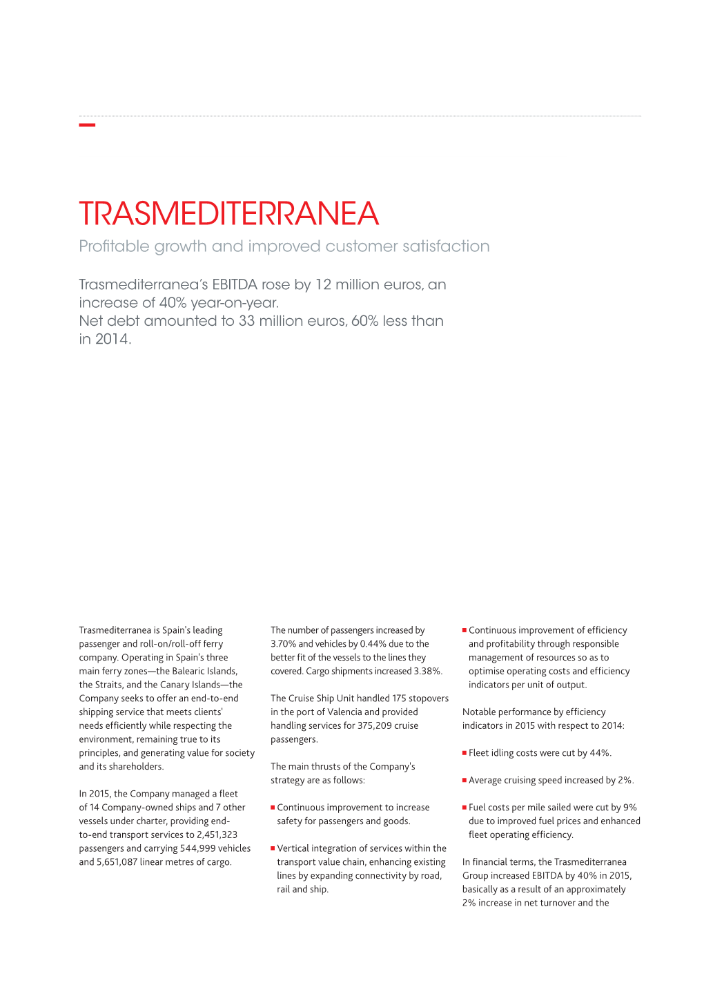 Trasmediterranea & ACCIONA Logistics