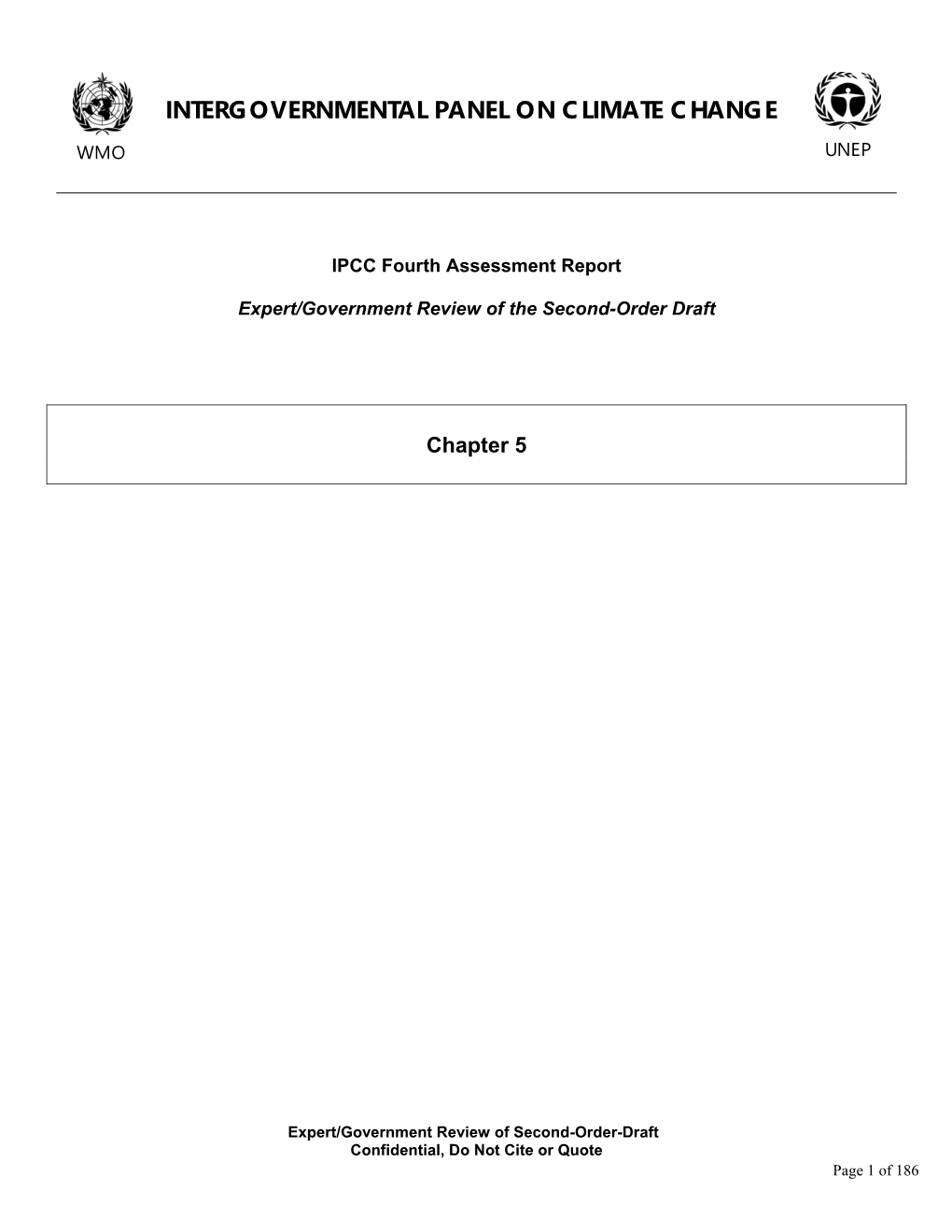 Intergovernmental Panel on Climate Change