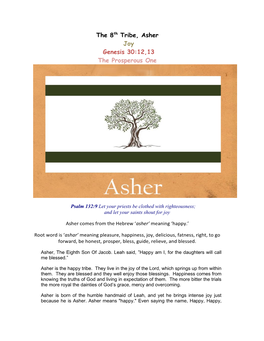 8Th Tribe of Israel, Asher Page 2