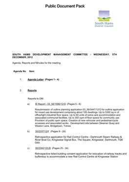 (Public Pack)Agenda Document for South Hams Development