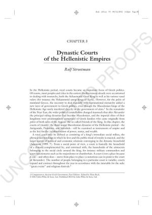 Dynastic Courts of the Hellenistic Empires