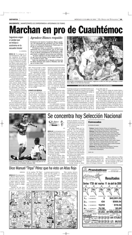 Se Concentra Hoy Selección Nacional