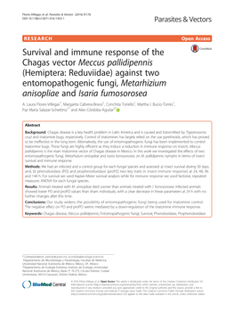 Against Two Entomopathogenic Fungi, Metarhizium Anisopliae and Isaria Fumosorosea A