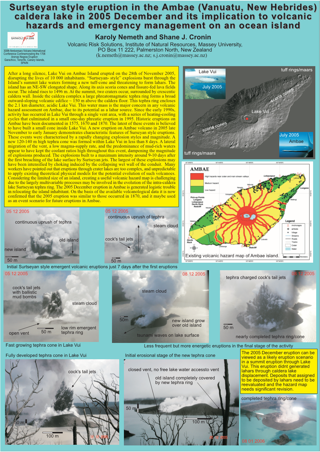 Surtseyan Style Eruption in the Ambae