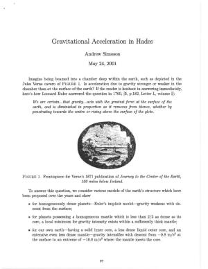 Gravitational Acceleration in Hades