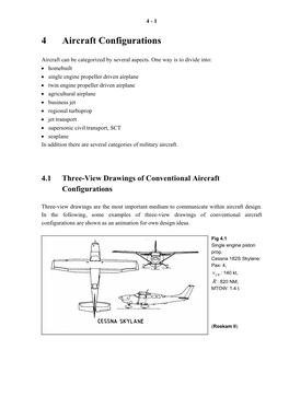 4 Aircraft Configurations