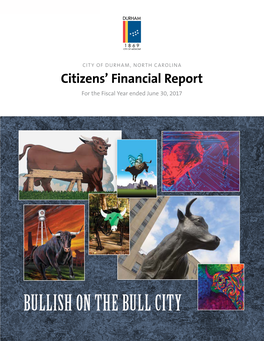 Bullish on the Bull City 2 City of Durham: Citizens Financial Report