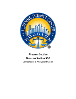Firearms Section SOP Effective September 11, 2020