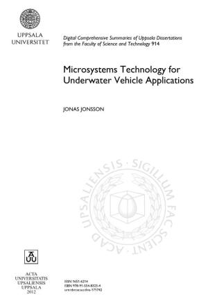 Microsystems Technology for Underwater Vehicle Applications