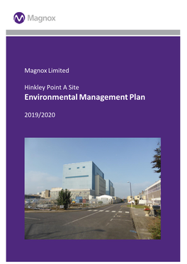 Hinkley Point a Site Environmental Management Plan
