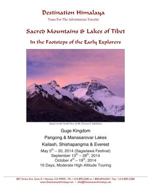 Destination Himalaya Sacred Mountains & Lakes of Tibet