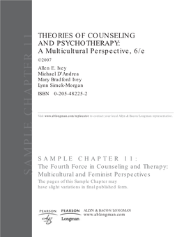 The Fourth Force in Counseling and Therapy