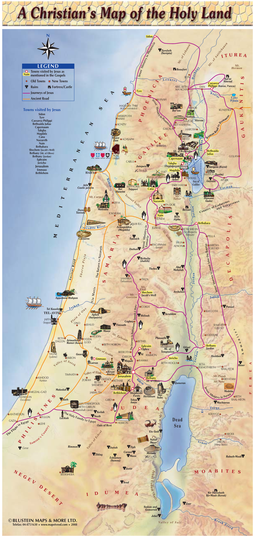 Map of the Holy Land