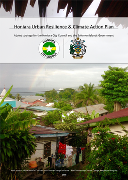 Honiara Urban Resilience and Climate Action Plan 2016