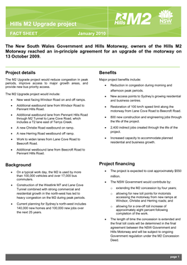 Hills M2 Upgrade Project