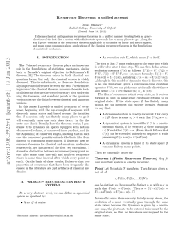 Arxiv:1306.3925V1 [Quant-Ph] 17 Jun 2013 System Usatrsm Ieitra)And Interval) Time I Some Re- Point After Extensions