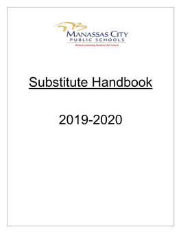 Substitute Handbook 2019-2020
