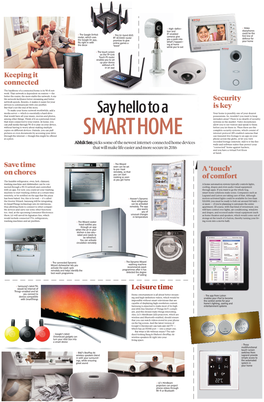 February, 2016 Say Hello to a Smart Home Business Standard