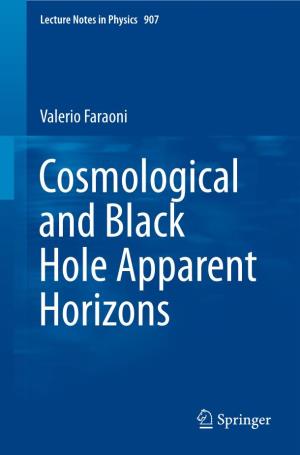 Valerio Faraoni Cosmological and Black Hole Apparent Horizons Lecture Notes in Physics