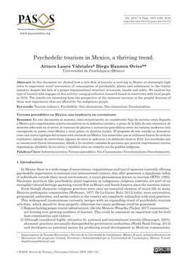 Psychedelic Tourism in Mexico, a Thriving Trend