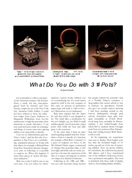 What Do You Do with 314 Pots? by Joan Lincoln