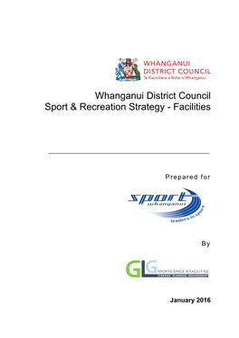 Whanganui District Council Sport & Recreation Strategy
