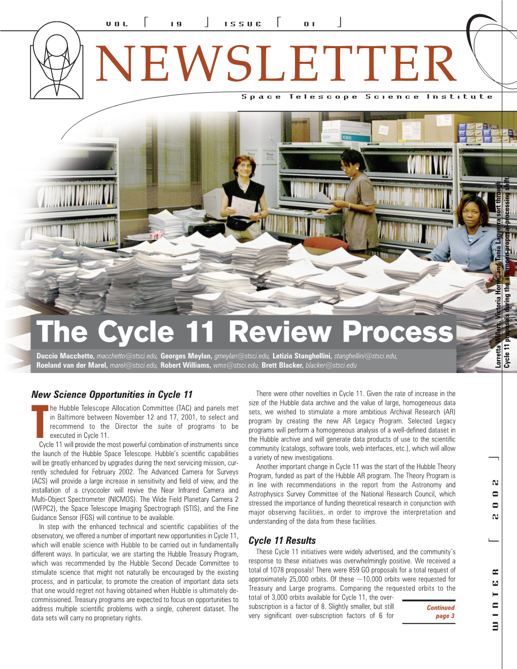 The Cycle 11 Review Process