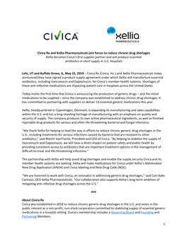 1 Civica Rx and Xellia Pharmaceuticals Join Forces To