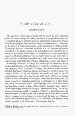 Knowledge As Light