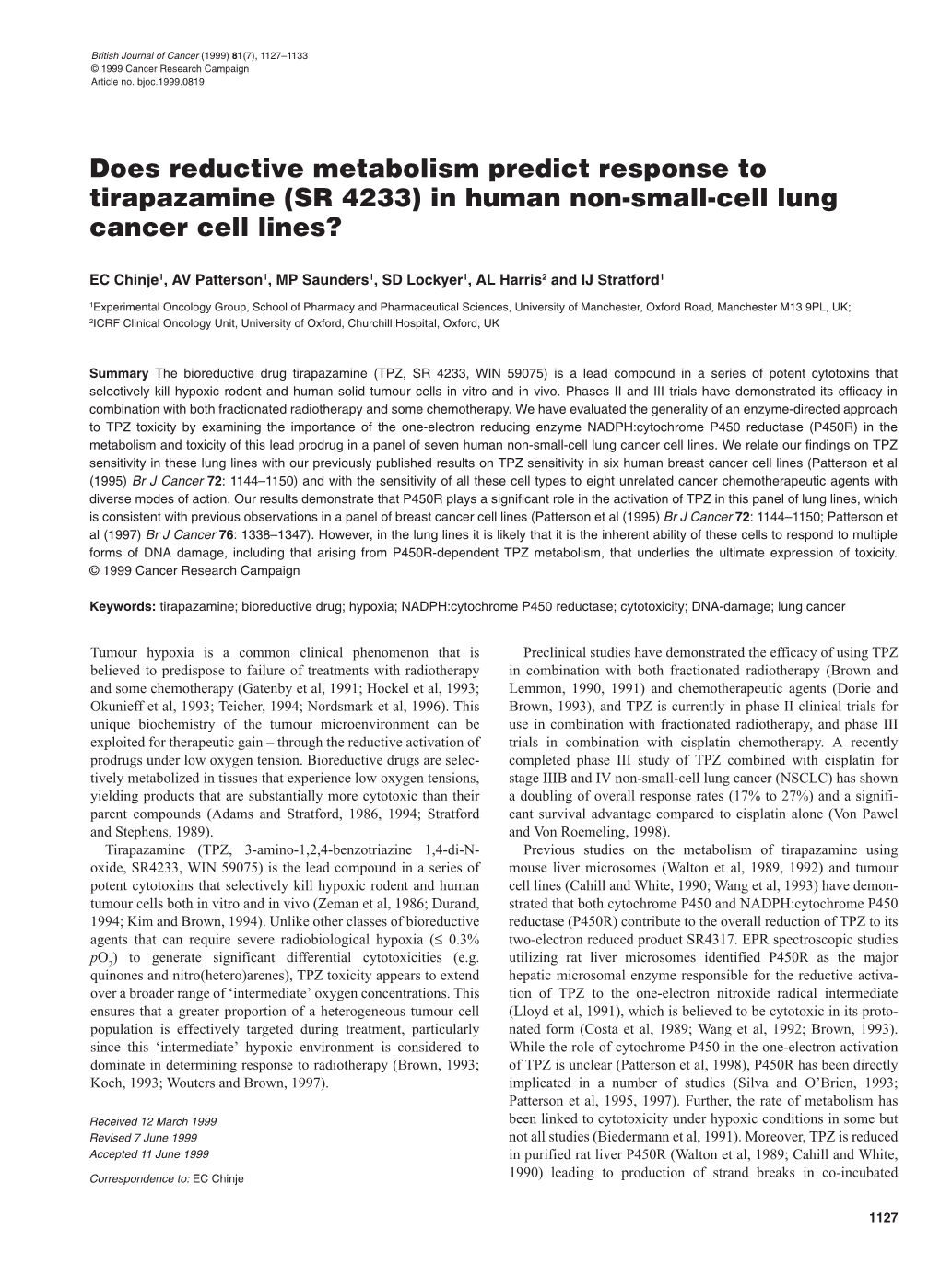 In Human Non-Small-Cell Lung Cancer Cell Lines?