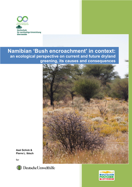 Namibian 'Bush Encroachment' in Context