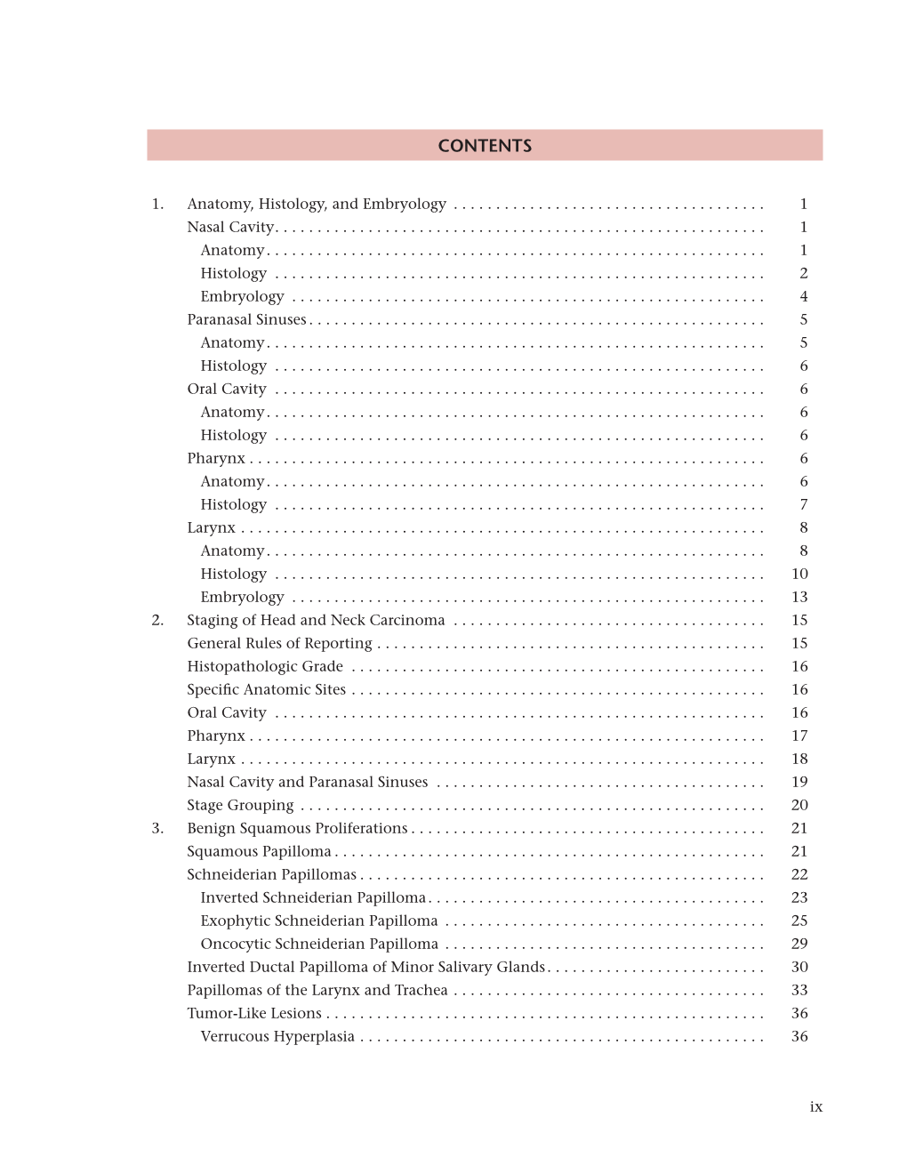 Table of Contents