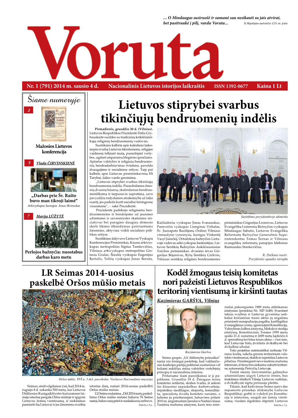 Voruta 2014, Nr. 1