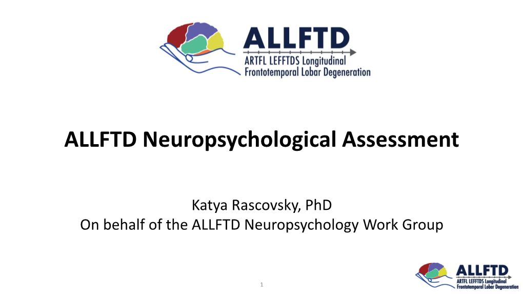 ALLFTD Neuropsychological Assessment