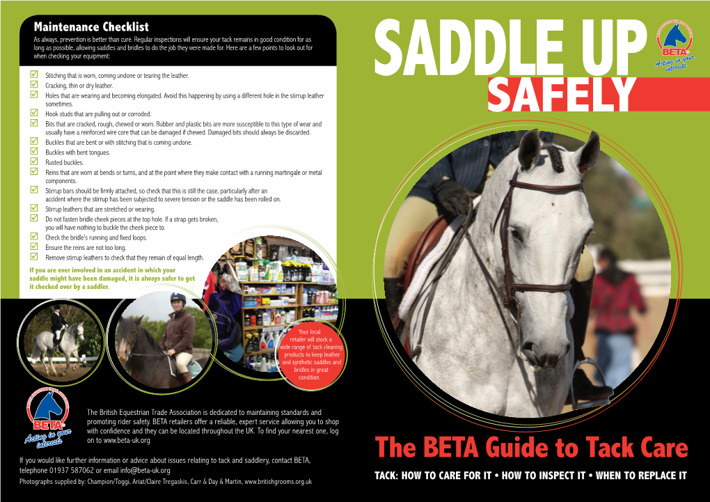 SADDLE up  Holes That Are Wearing and Becoming Elongated