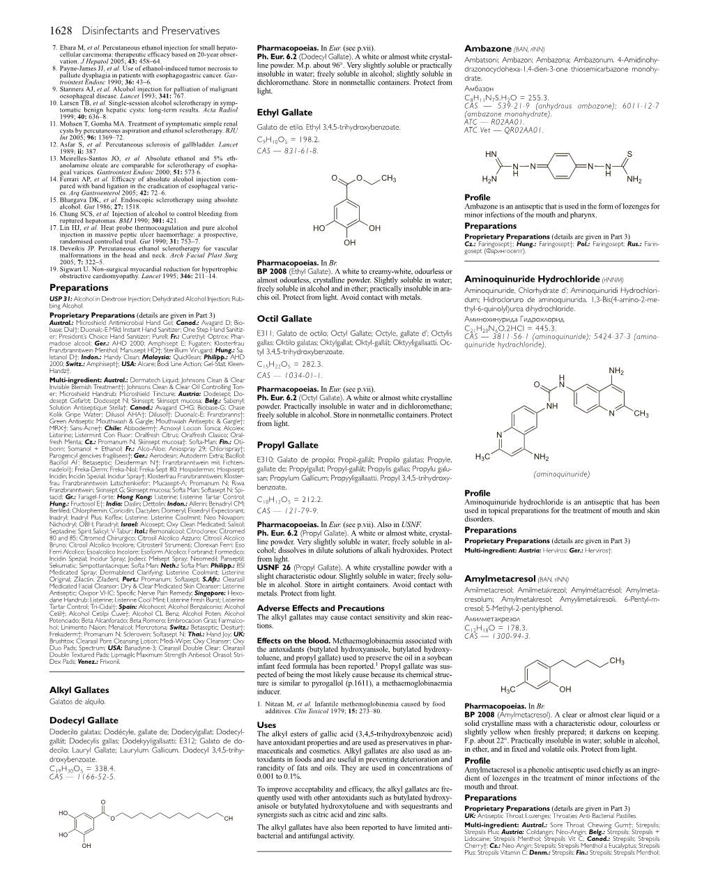 1628 Disinfectants and Preservatives