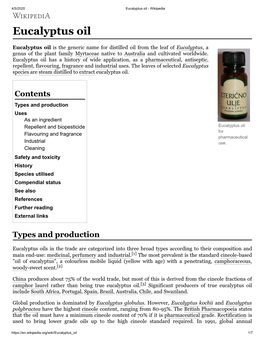 Eucalyptus Oil - Wikipedia
