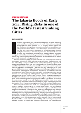 The Jakarta Floods of Early 2014: Rising Risks in One of the World’S Fastest Sinking Cities