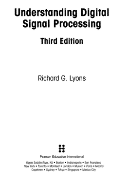 Understanding Digital Signal Processing Third Edition