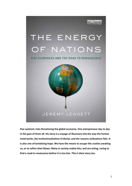 The Energy of Nations RISK BLINDNESS and the ROAD to RENAISSANCE