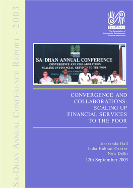 Convergence and Collaborations: Scaling up Financial Services to the Poor