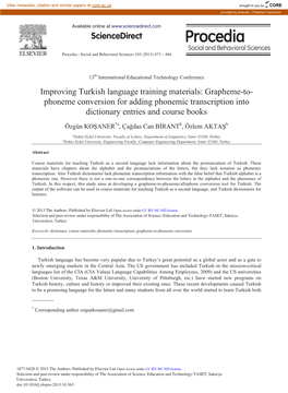 Grapheme-To- Phoneme Conversion for Adding Phonemic Transcription Into Dictionary Entries and Course Books