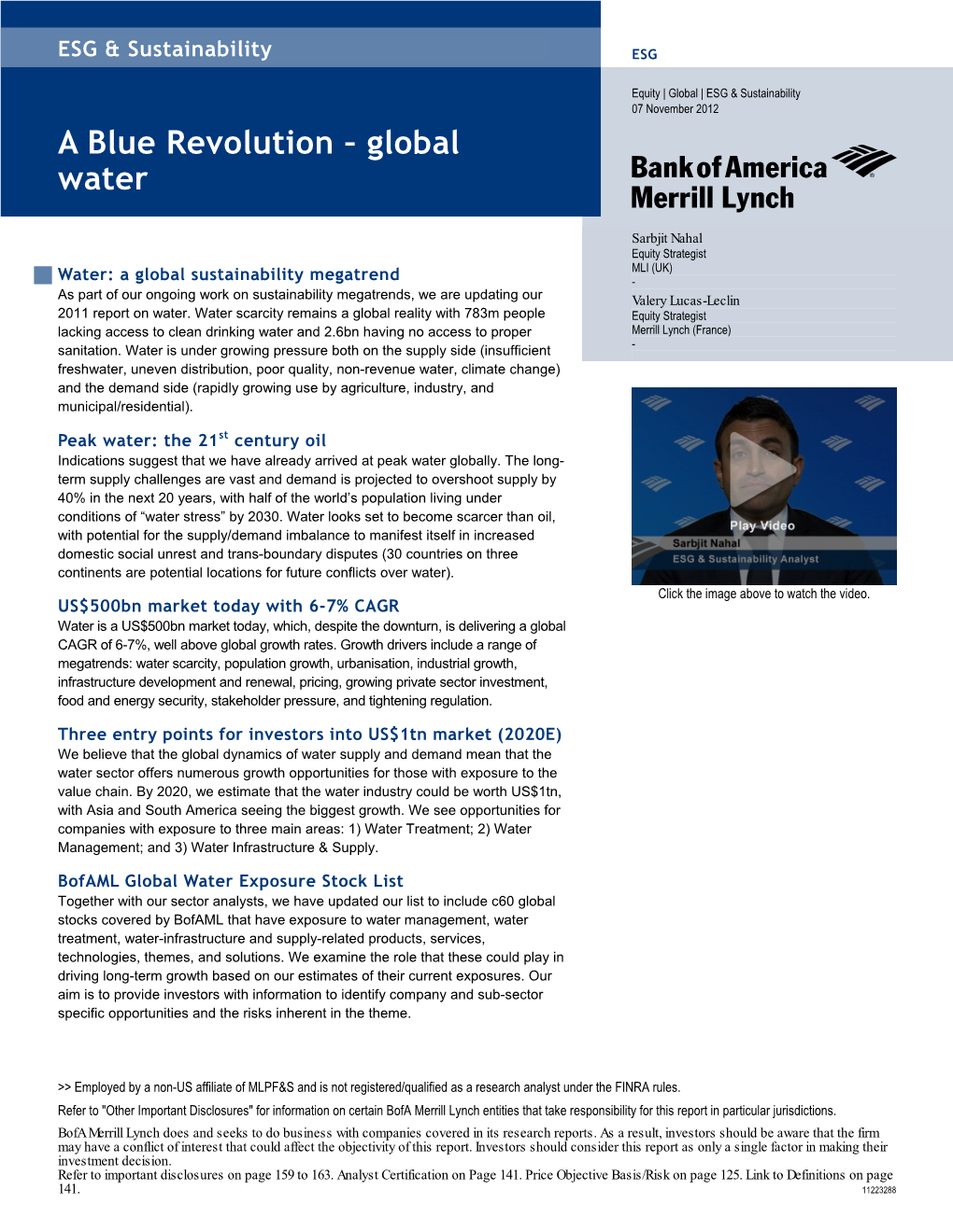 ESG & Sustainability