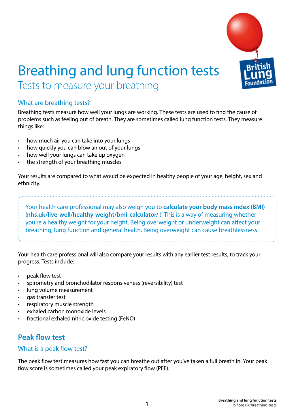 Breathing and Lung Function Tests Tests to Measure Your Breathing