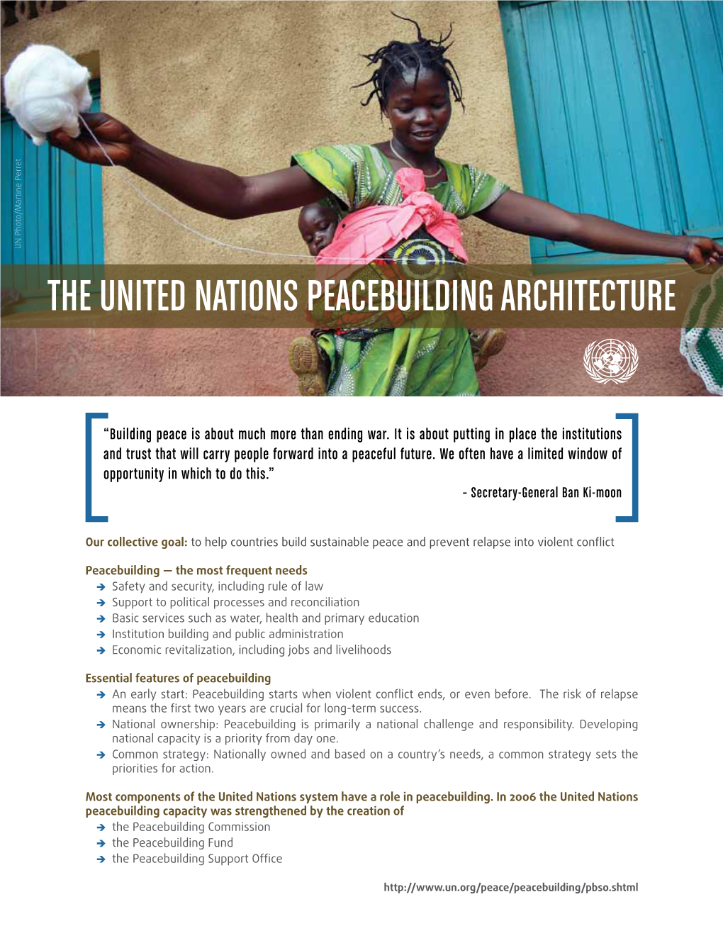 The United Nations Peacebuilding Architecture