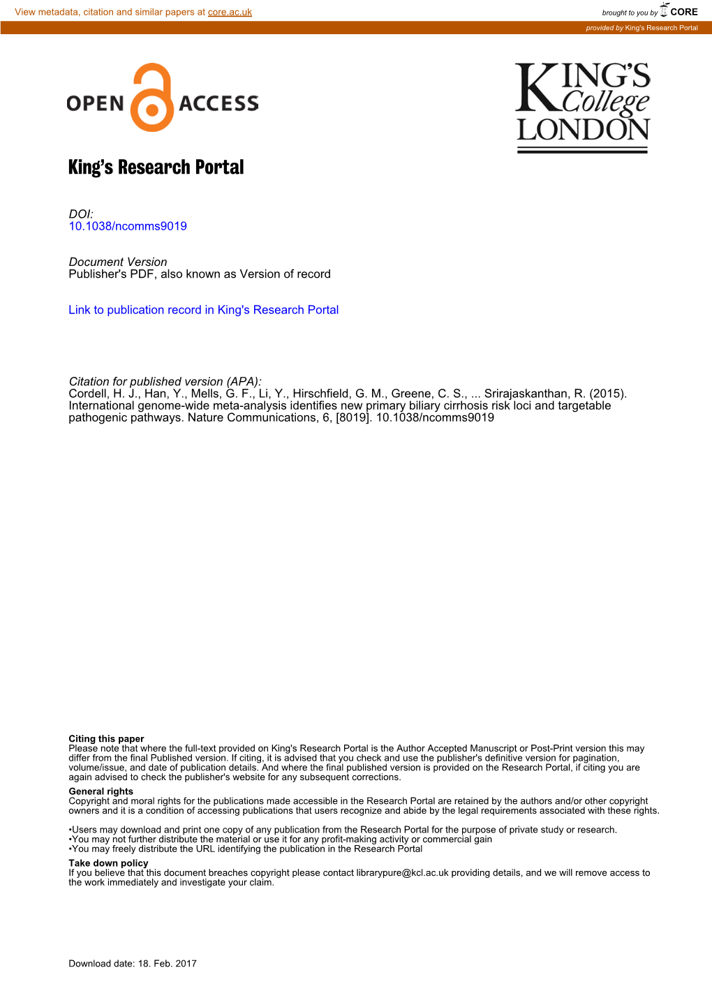 King's Research Portal