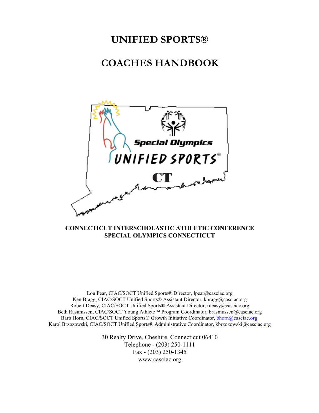 Unified Sports® Coaches Handbook